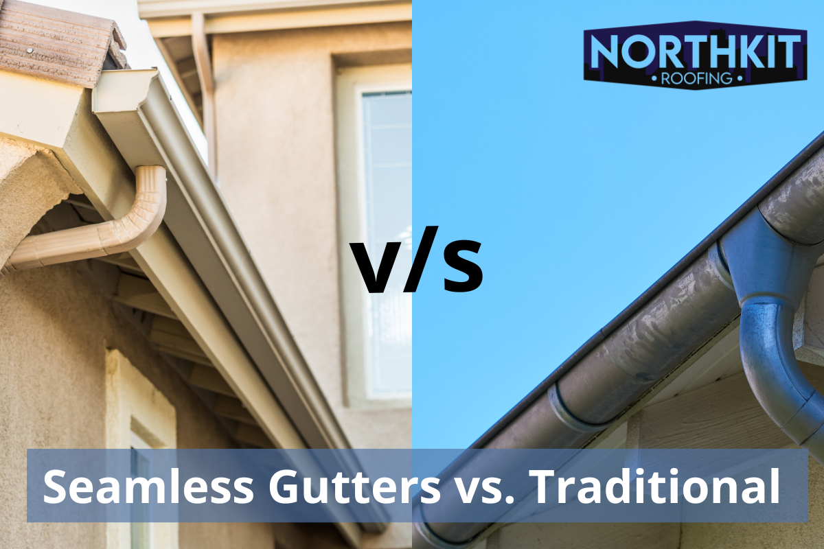 SEAMLESS GUTTERS VS. TRADITIONAL: WHICH ONE IS THE MOST AESTHETICALLY  PLEASING? - Northkit Roofing - Medium