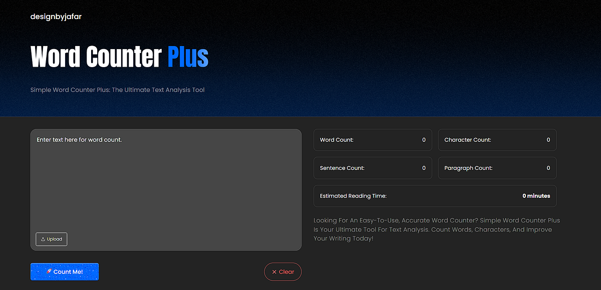 Elevate Your Writing Game with the New Word Counter Plus Tool by