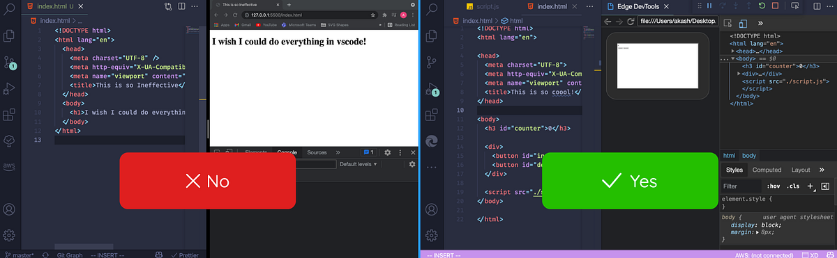 How to Bring the Browser DevTools and Console to VS Code | by Akash ...