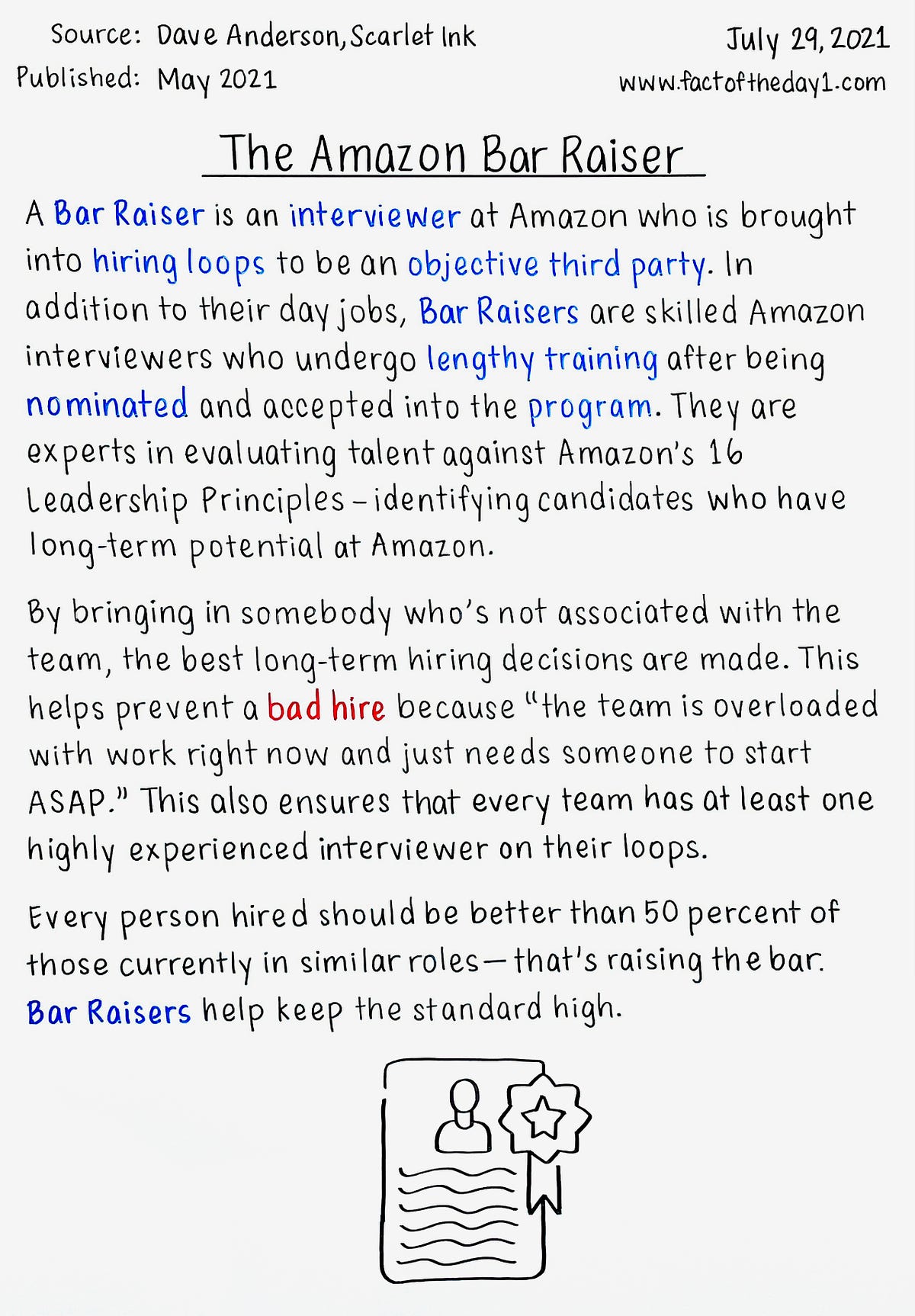 July 29 The Amazon Bar Raiser. Source Dave Anderson, Scarlet Ink