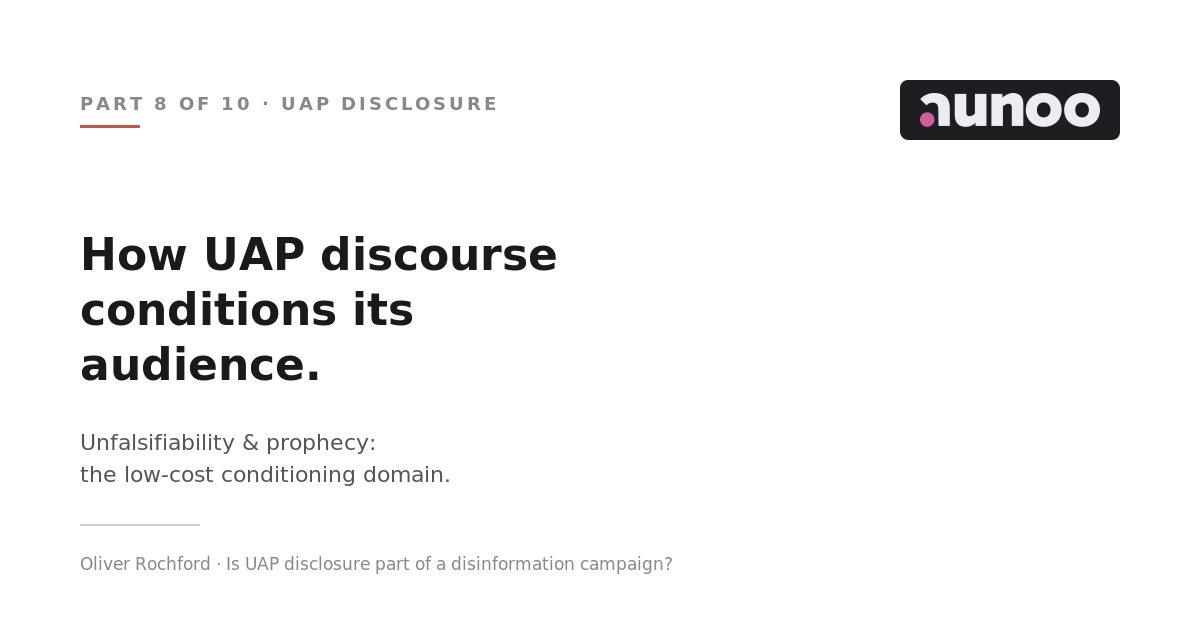8. How UAP discourse conditions its audience