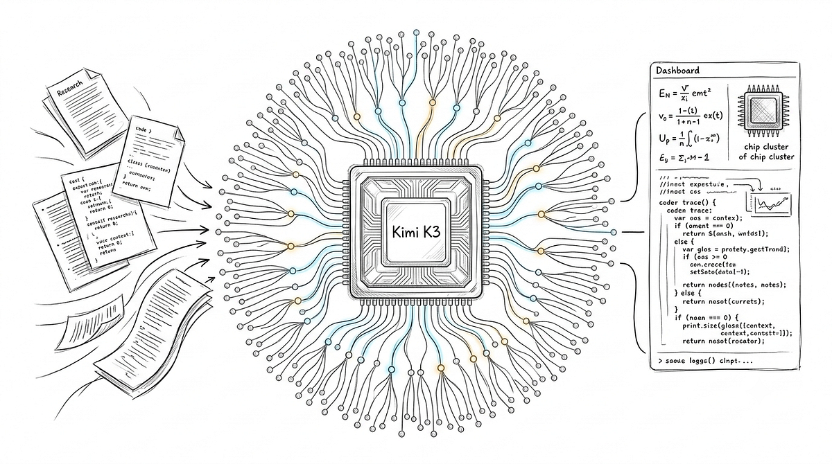 Kimi K3 Explained: 2.8 Trillion Parameters, 16 Active Experts, 1 Huge AI Shift