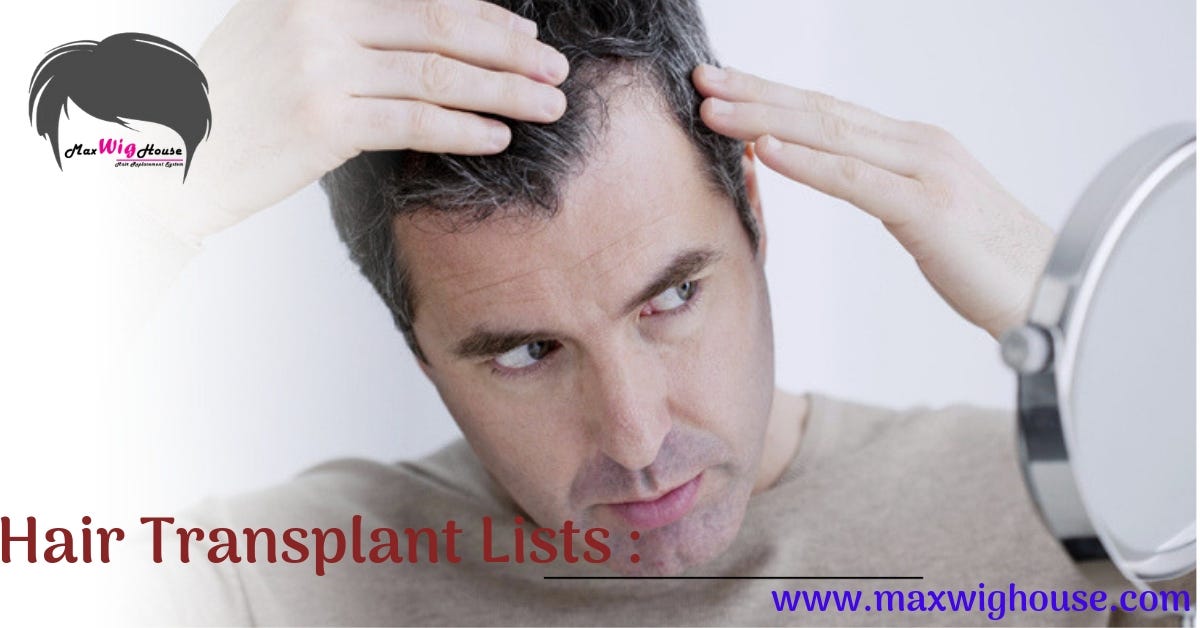 Hair Transplant with Max Wig House by max wighouse Medium