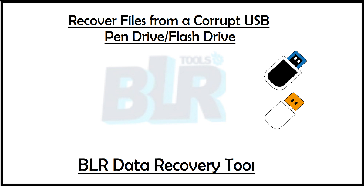 Recover Files from a Corrupt USB Pen Drive/Flash Drive by BLR Tools