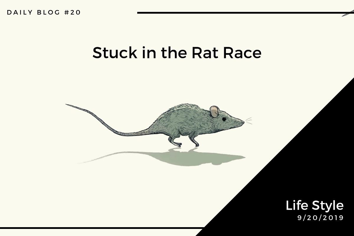 Stuck in the Rat Race. Many Americans feel trapped in a… by Justin