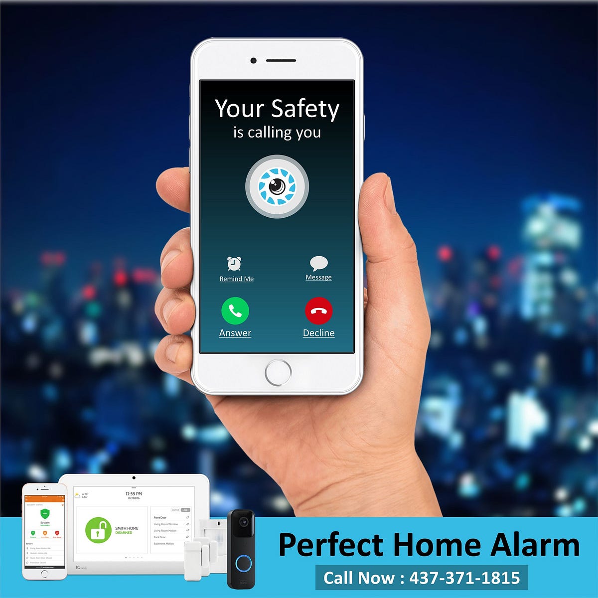 Qolsys Alarm System in Brampton Home Surveillance SS Solutions by