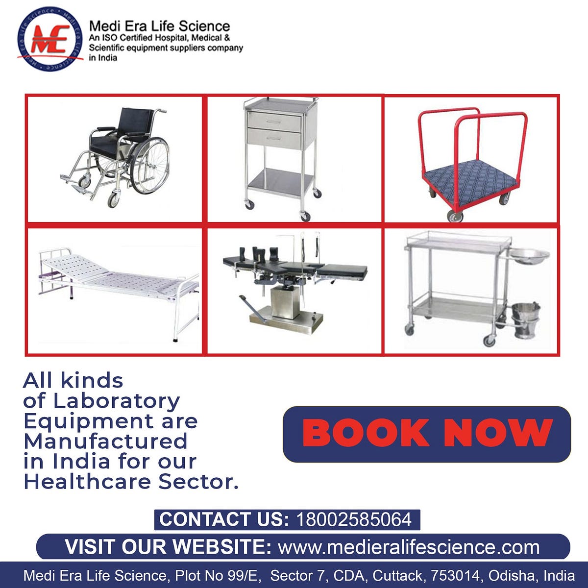 Leading Medical Equipment Manufacturers in India by Medi Era Life science Medium
