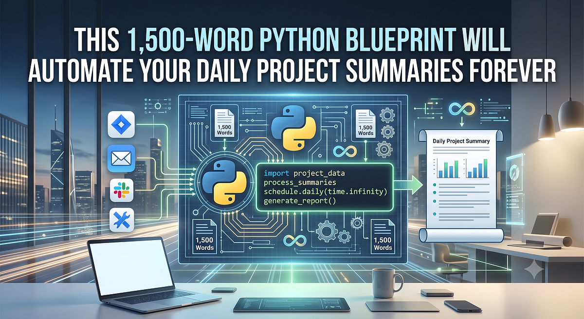 Python blueprint automates daily project summaries