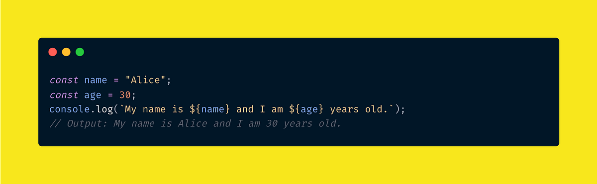 Lesson 7: Template Literals and Interpolation in JavaScript | by ...