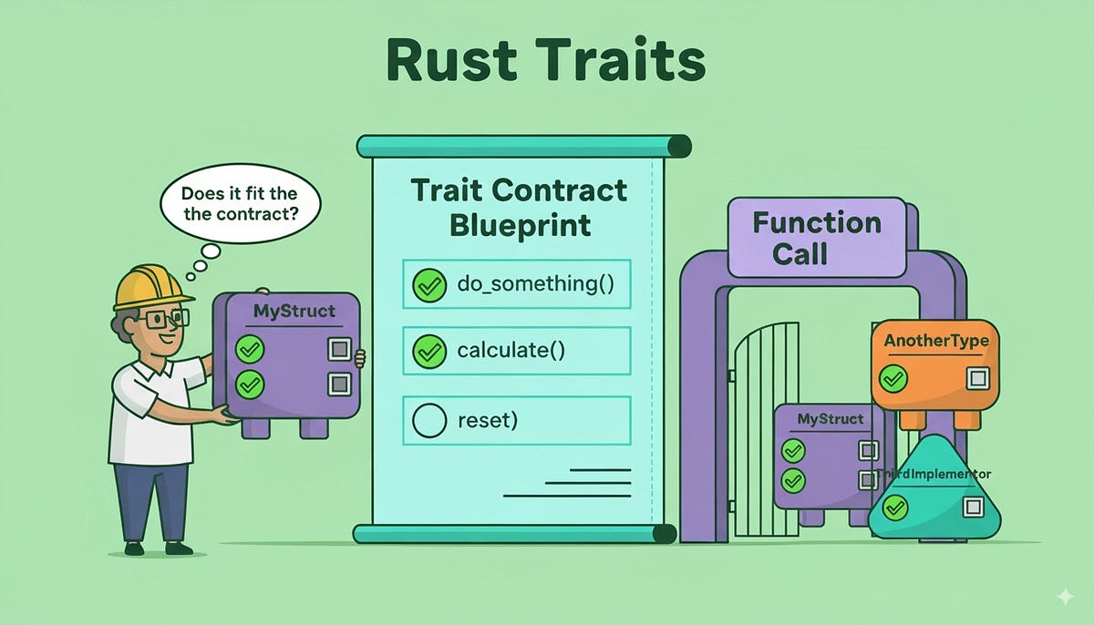 Rust Traits Explained. What Are Traits? | by dev Kausik | Medium
