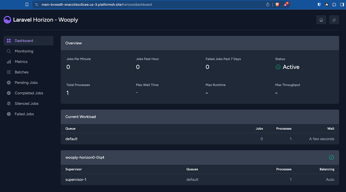 Deploying Laravel with Horizon on Upsun | by Guillaume Moigneu | Deploy ...