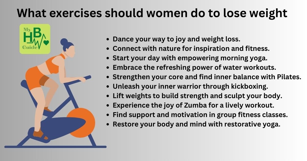 What exercises should women do to lose weight, by My Health And Beauty  Guide