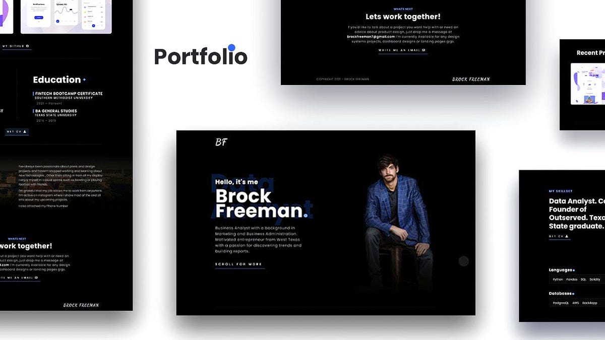 How to Create a Portfolio website using HTML - Goingtointernet - Medium