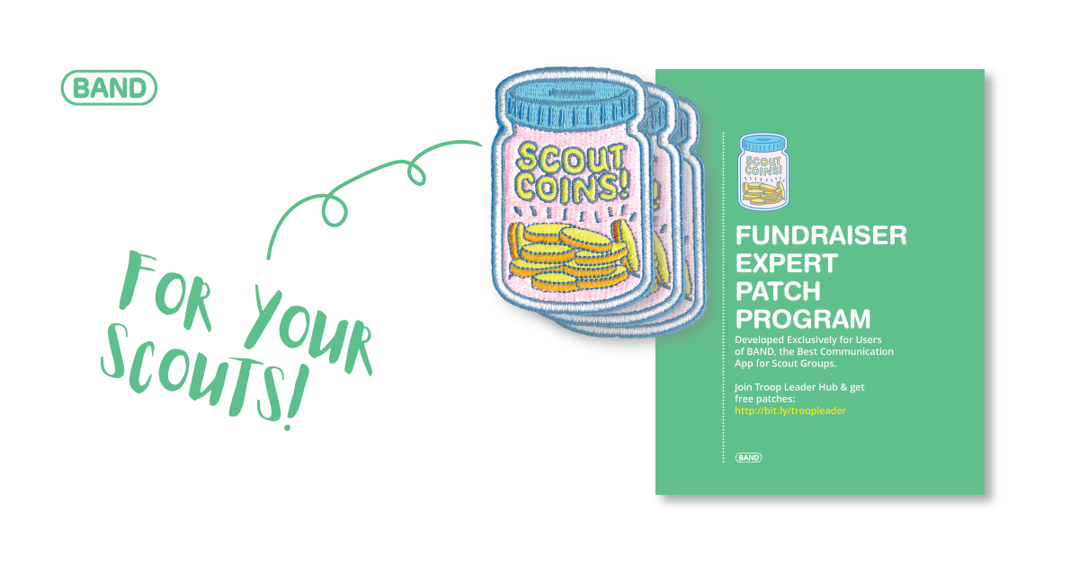 BAND’s “Fundraiser Expert” Patch Program— Get FREE Guidebook by BAND