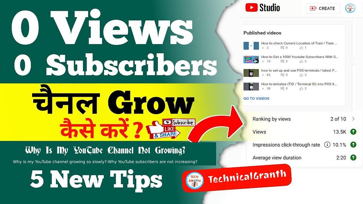 Why Is YouTube Channel Not Growing? Why is my YouTube channel growing