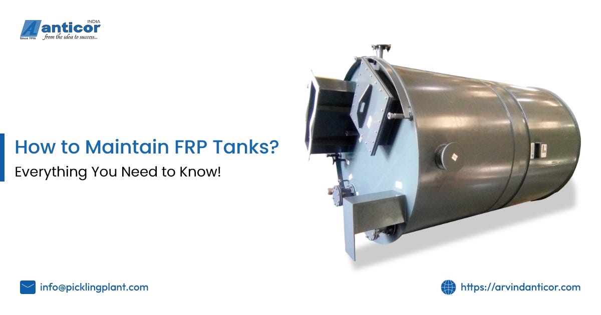 How to Maintain FRP Tanks? Everything You Need to Know! by