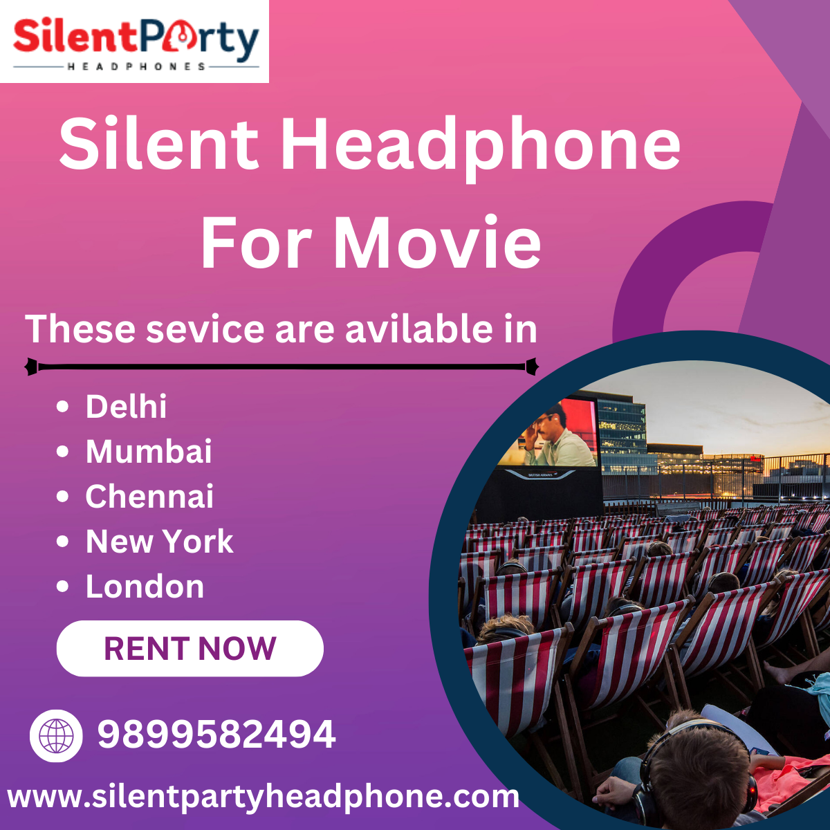 Silent Headphone For Movie MEET ARORA Medium