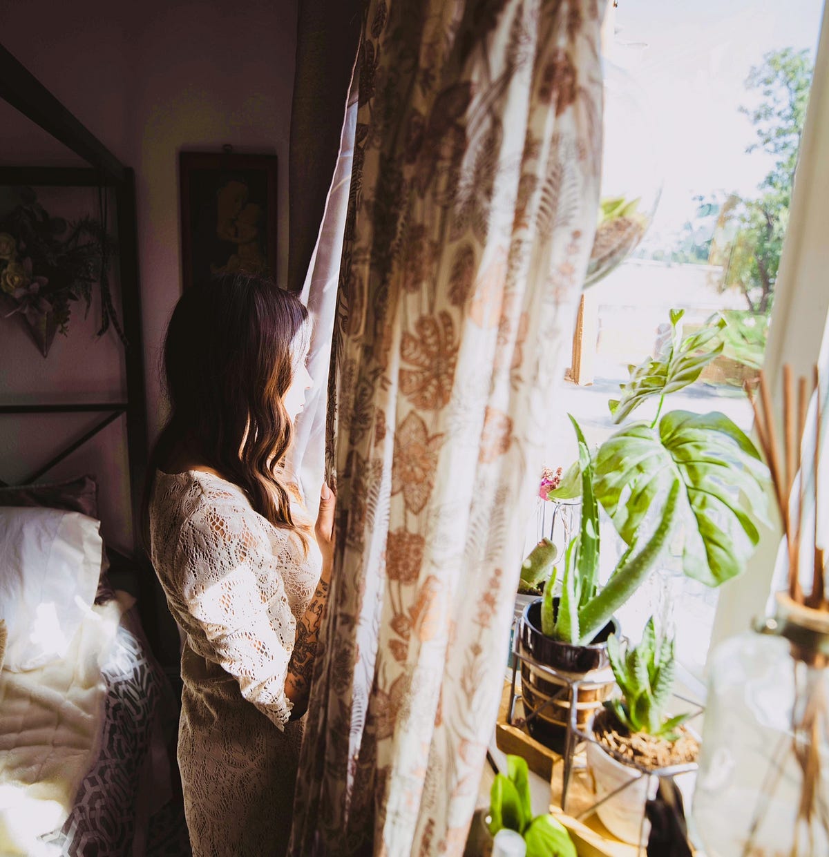 Window She Viewing That Scenic City. Looking out the window, she examines… | by ...
