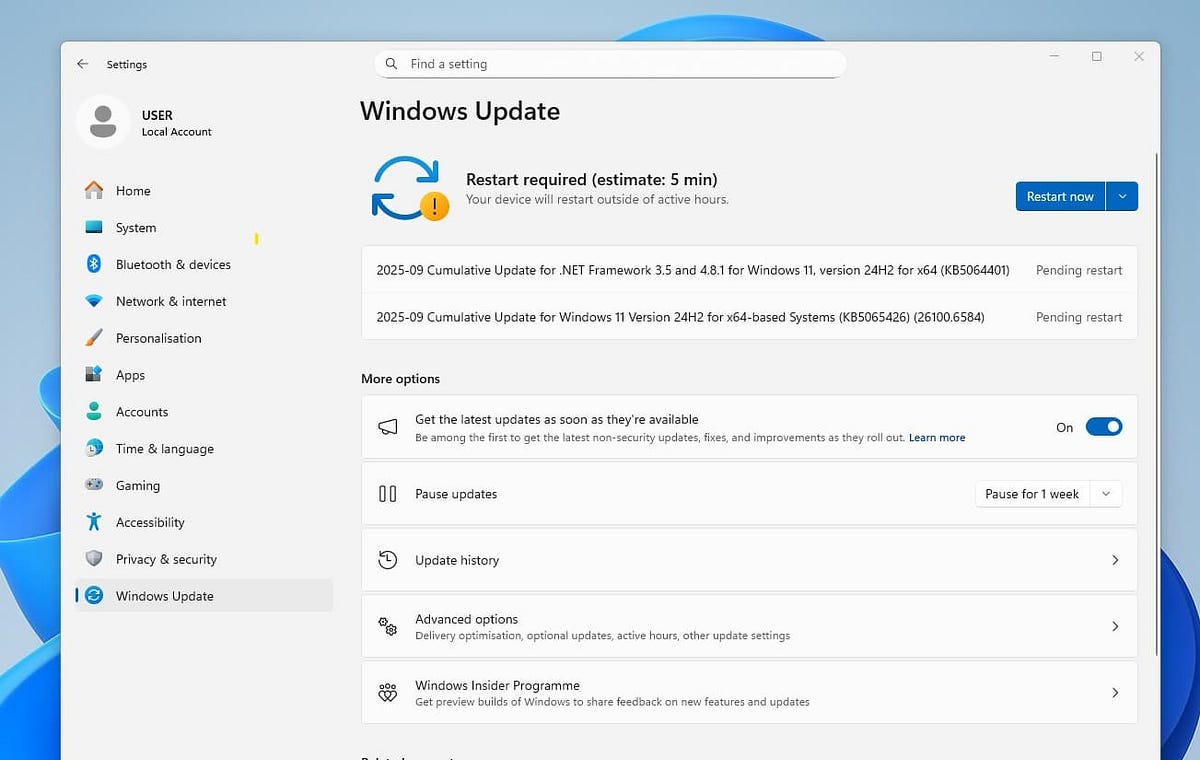 Windows 11 KB5065426 (OS Build 26100.6584) | What's new on