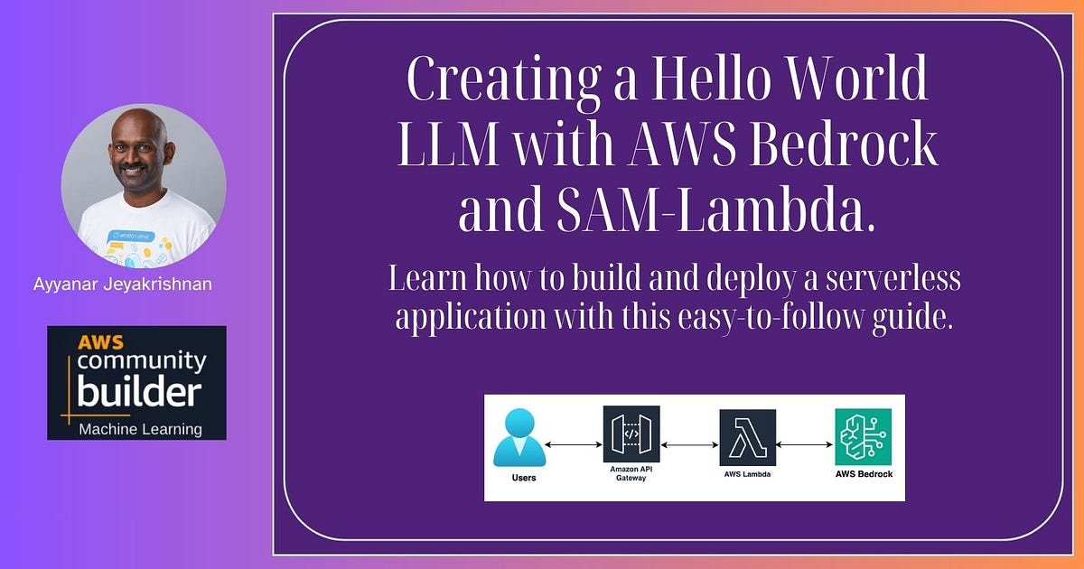 A Step-by-Step Guide to Creating a Hello World LLM with AWS Bedrock and ...