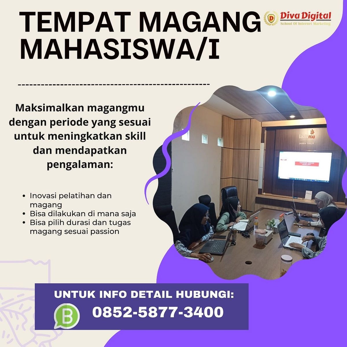 0852–5877–3400, Tempat Magang Anak Kuliah Di Surabaya, Tempat Magang ...