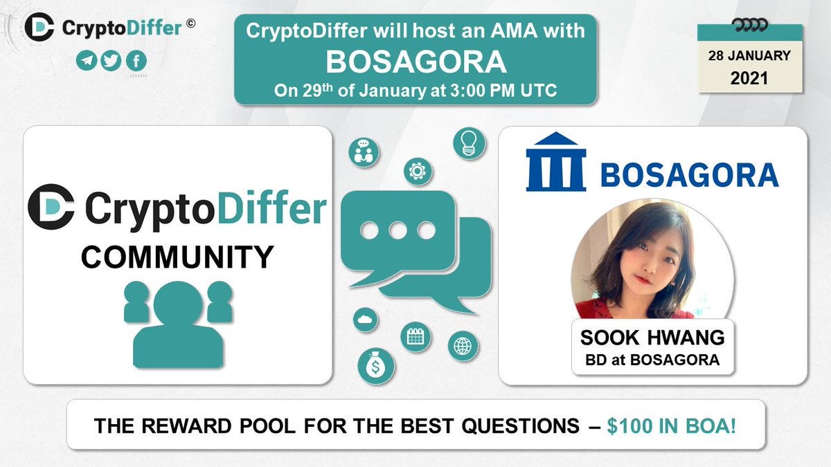 CryptoDiffer AMA: BOSAGORA Recap. | by BOSagora | BOSagora | Medium