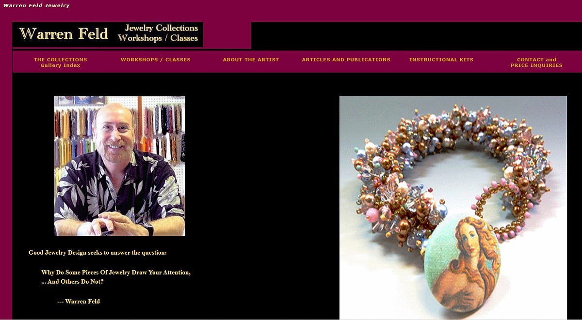 Warren Feld Jewelry  Taking Jewelry Making Beyond Craft