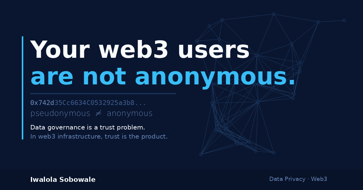 Your web3 users are not anonymous.