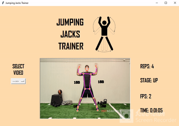 Sample of Jumping Jacks Exercise [4] .