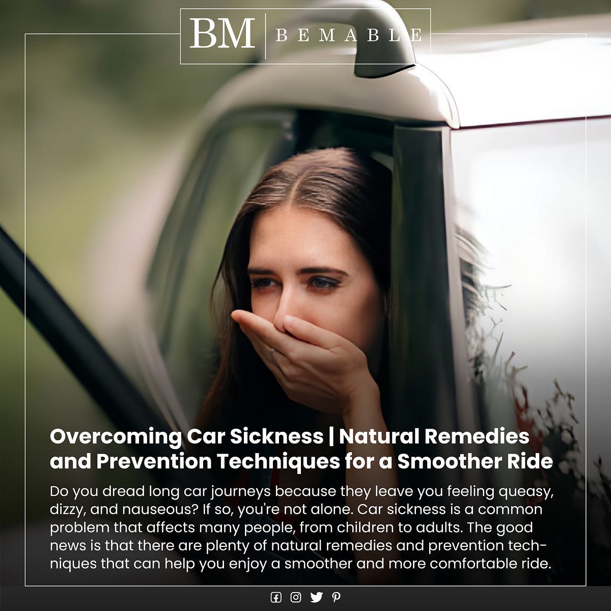 Car Sickness Natural Remedies and Prevention Techniques