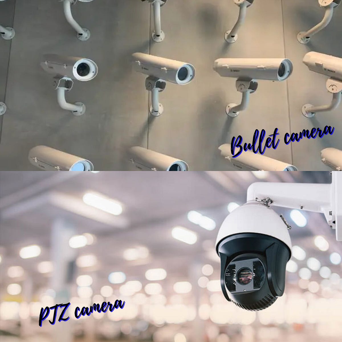Difference between Bullet Camera and PTZ Camera by Saycure Medium