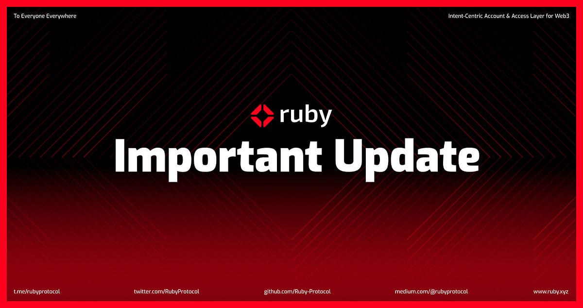 Ruby Protocol Important Update Attention Ruby Community By Ruby Ruby Protocol Important Update Attention Ruby Community By Ruby