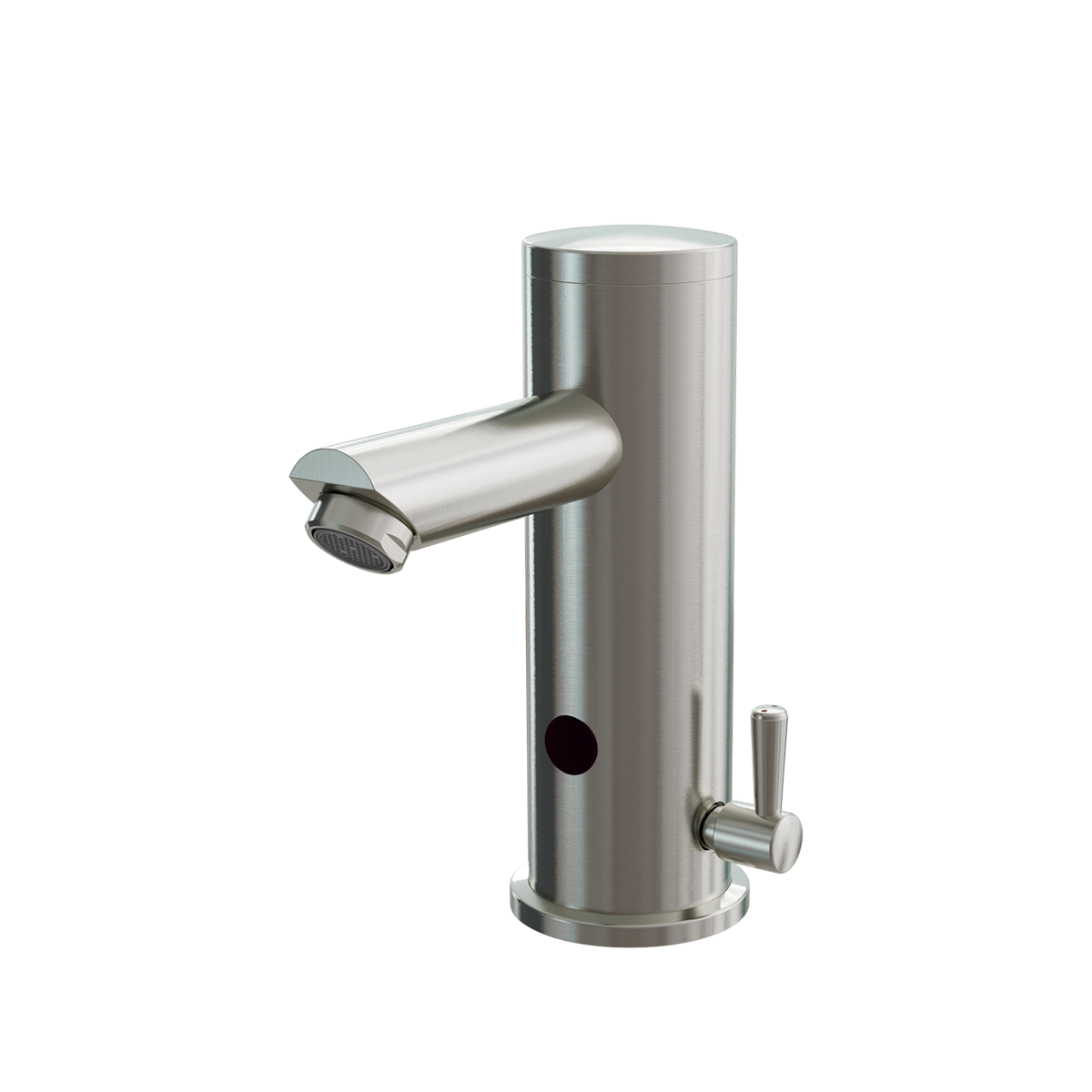 Stainless steel single hole temperature control touchless faucet