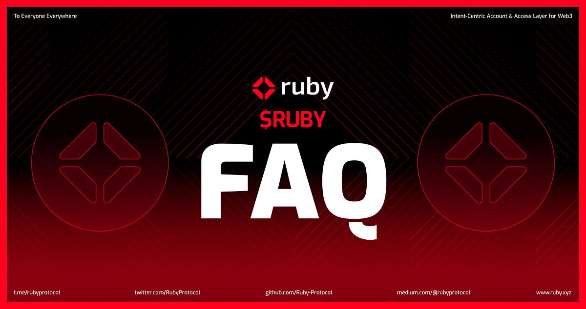 $RUBY Token & Token Sale FAQ