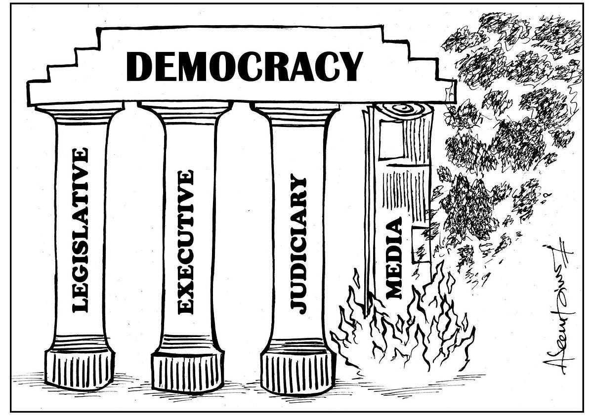 Fourth Pillar of Democracy?. In a democracy People are the rulers it ...