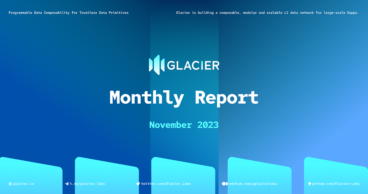 Glacier network november monthly report by glacier network medium