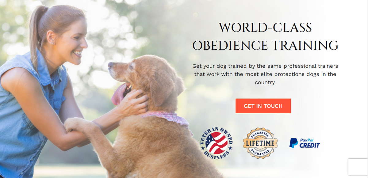 Citadel K9 Obedience Comprehensive Dog Obedience Training Programs