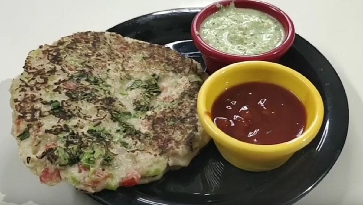 Instant Oats Uttapam recipe — healthy oats recipe Cooking Recipe Medium