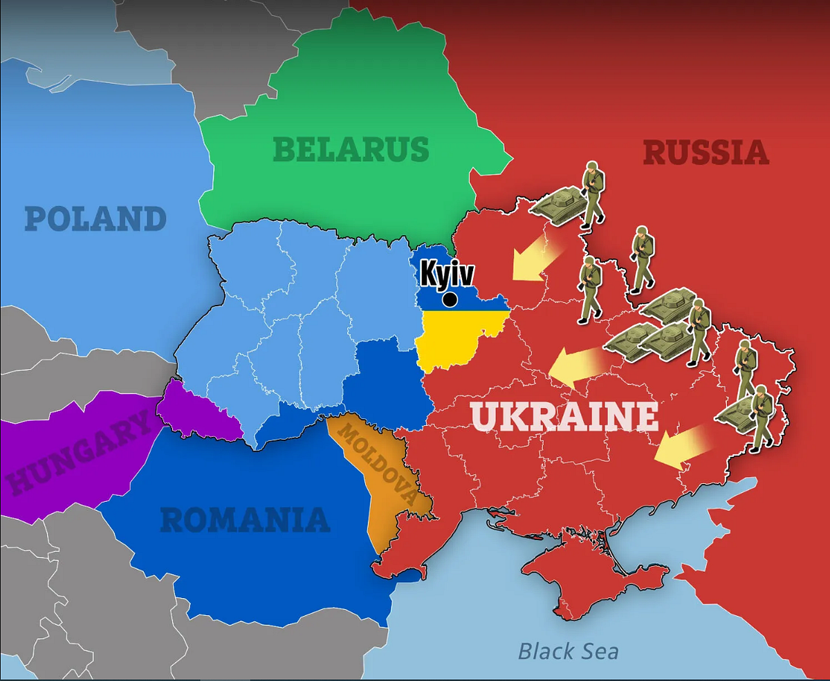 Medvedev, Published New Map — Ukraine Gone. | by That Guy, Noah