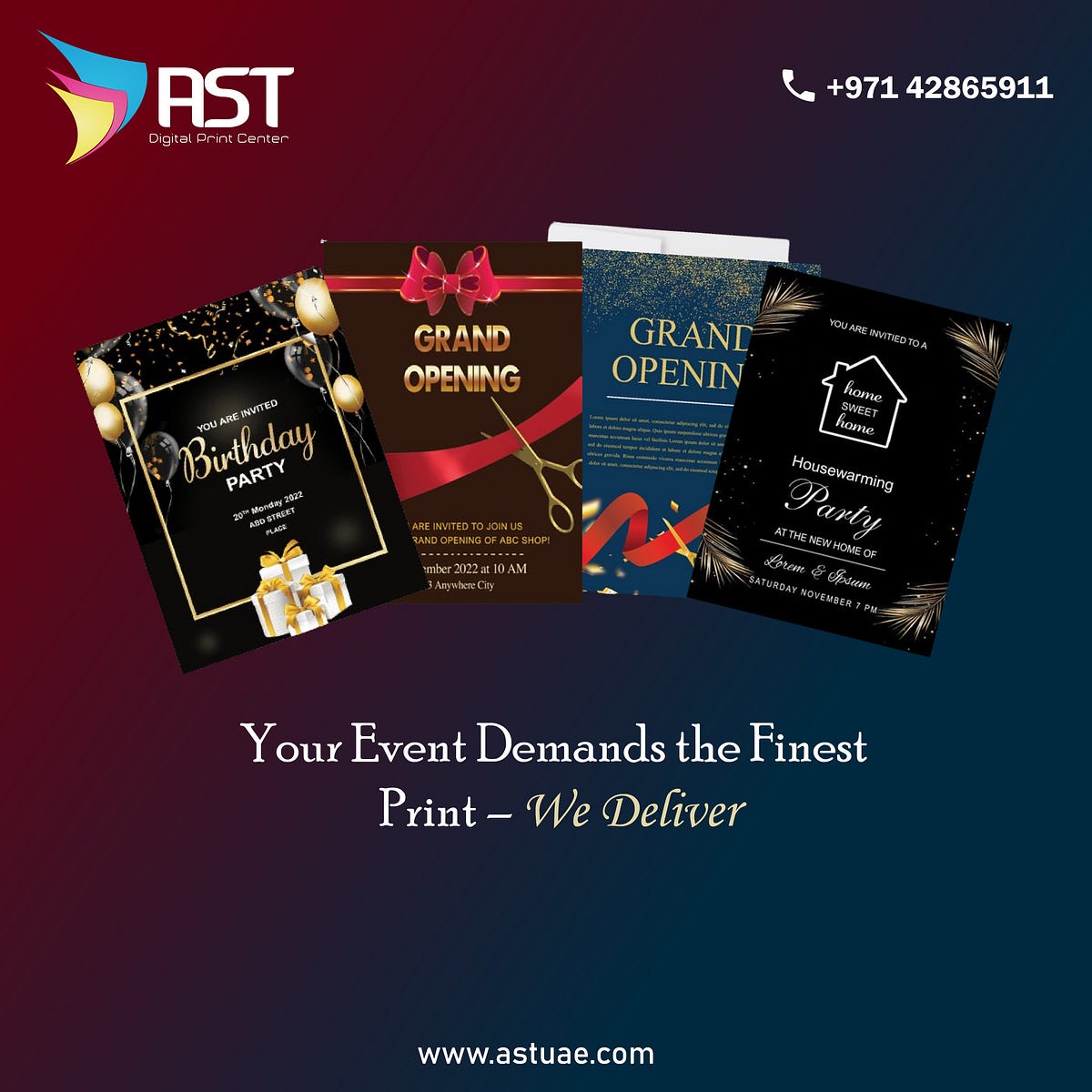 INVITATION CARD PRINTING UAE Ast Uae Medium