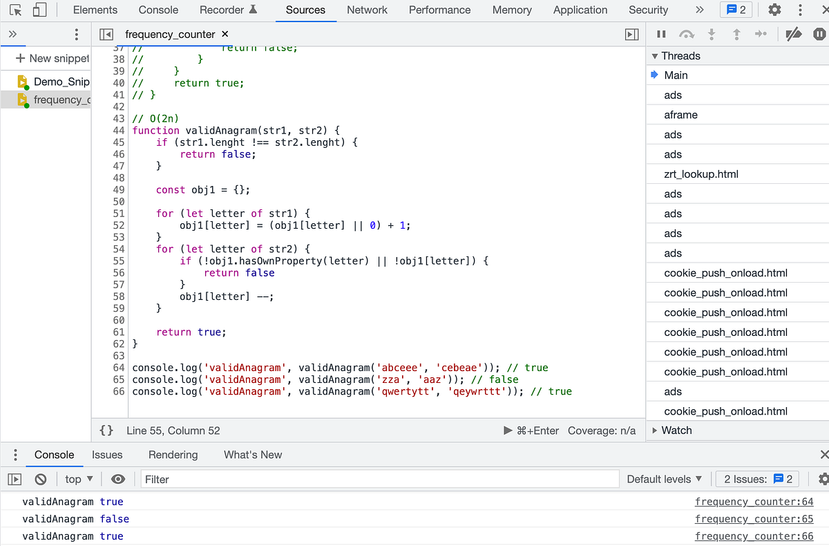 [JavaScript Algorithms] Frequency Counter Pattern 練習 by Allie Juang