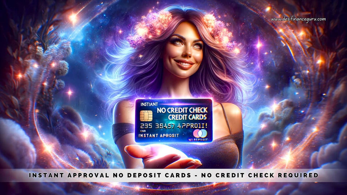 How to Get No Credit Check Credit Cards Instant Approval No Deposit