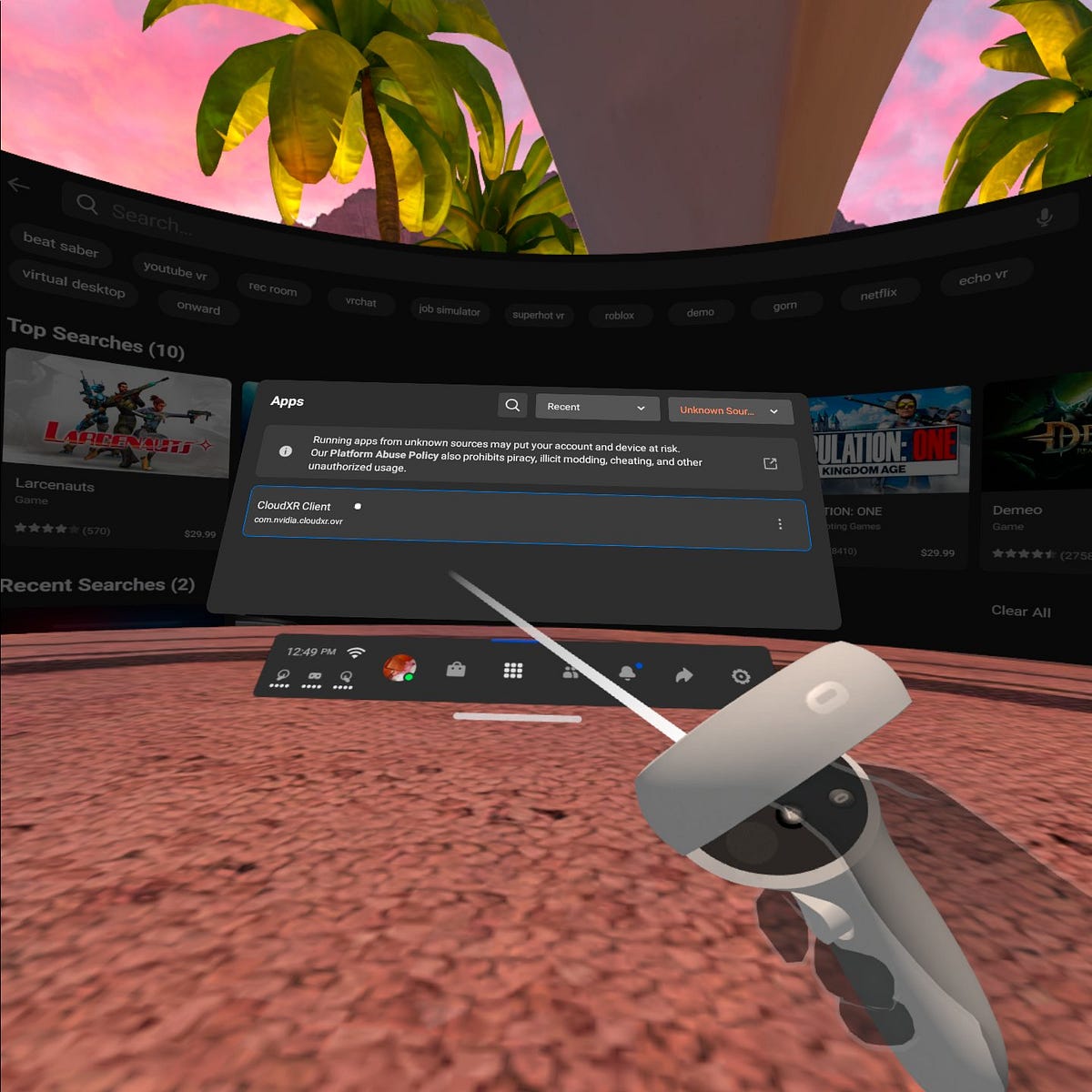 nvidia geforce now oculus quest 2