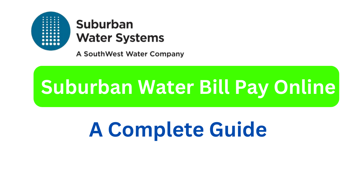 Suburban Water Systems Bill Pay Online