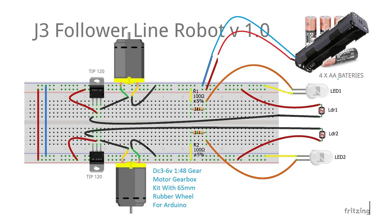 J3 Follower Line Robot v1.0. The Simplest Follower Line Robot —… | by ...