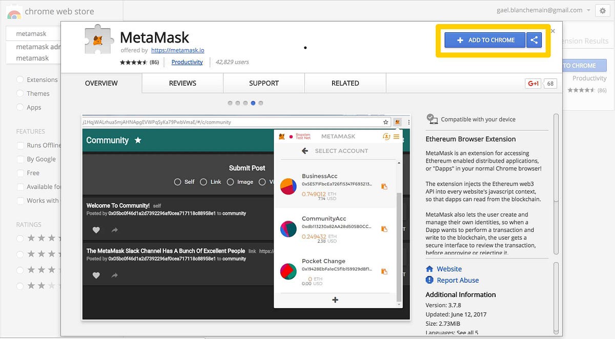 How to use MetaMask for Chrome. MetaMask is an Ethereum extension for