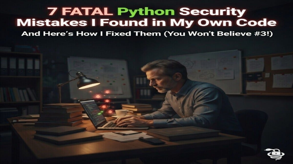 I Found 7 Python Security Mistakes in My Own Code (And Here Is How I ...