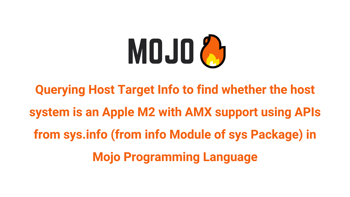 Querying Host Target Info to find whether the host system is an Apple ...