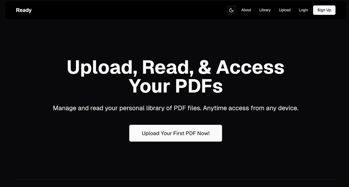 Introducing Ready — Your Own PDF Reader & Library | by Suman Sourabh ...