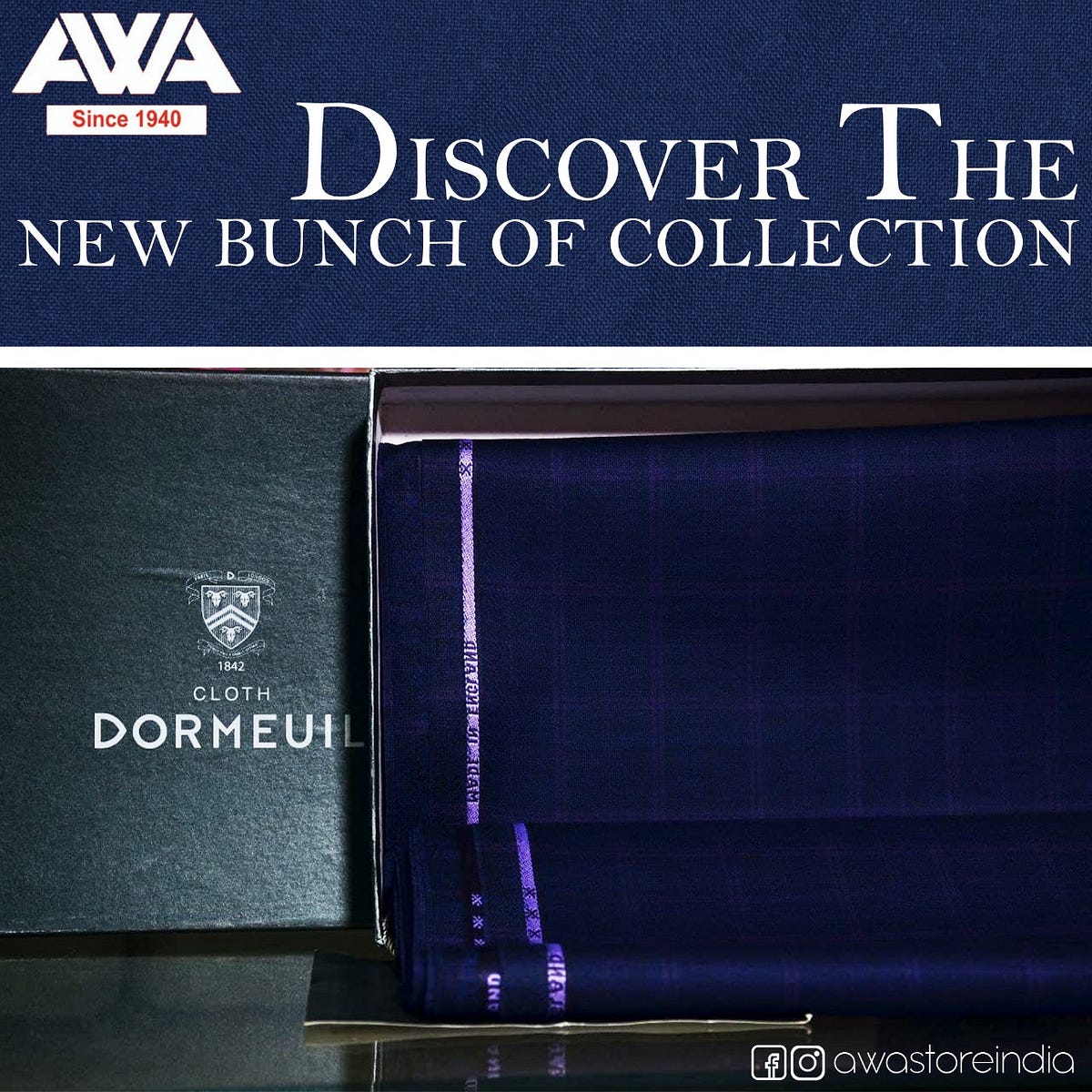 Dormeuil Suiting Fabrics - Charchit4fox - Medium